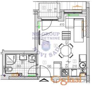 Odlična garsonjera u izgradnji na Podbari!! 27m2